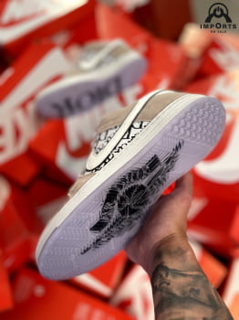 Tênis Air Jordan Low 1 - Dior