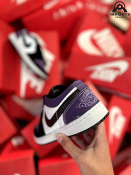 Tênis Air Jordan Low 1 - Roxo/branco