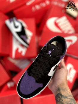 Tênis Air Jordan Low 1 - Roxo/branco