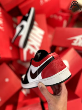 Tênis Air Jordan Low 1 - Vermelho/preto