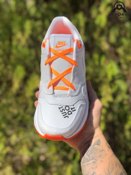 Tênis Air Max 1 Flooded - Branco/laranja