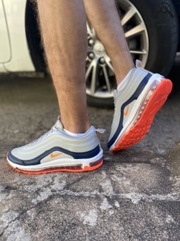 Tênis Air Max 97 - Cinza/laranja