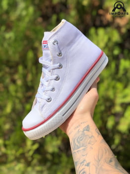 Tênis Cano Alto Converse All Star Chuck Taylor - Branco