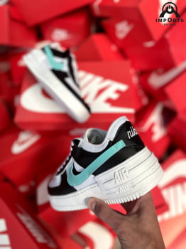 Tênis Air Force 1 Shadow - Branco/preto/verde