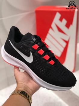 Tênis Zoom - Preto/branco/laranja