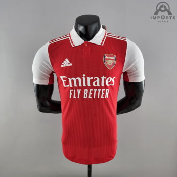 Camisa Arsenal I 22/23 Versão Jogador + Personalização Grátis