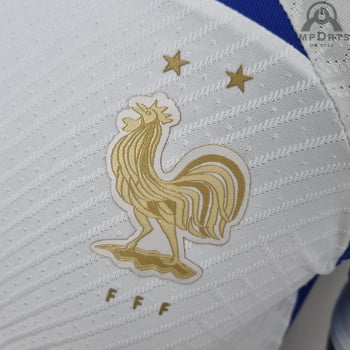 Camisa da Seleção Francesa 2022 Versão Jogador Treino Branca + Personalização Grátis