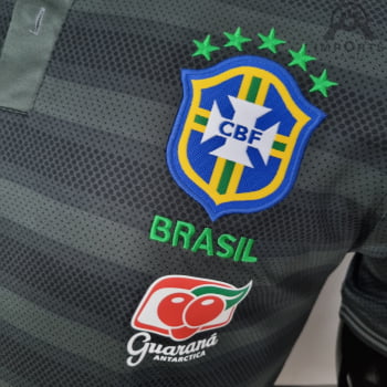 Camisa da Seleção Brasileira 2022 Low Neck  - Cinza
