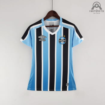 Camisa Grêmio I 22/23 Versão Feminina + Personalização Grátis