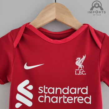 Body Infantil Liverpool l 22/23 + Personalização Grátis 