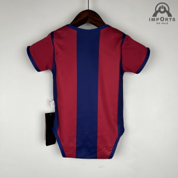 Body Infantil Barcelona I 23/24 + Personalização Grátis 