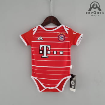 Body Infantil Bayern de Munique I 22/23 + Personalização Grátis 