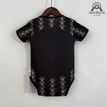 Body Infantil Corinthians 23/24 Preto + Personalização Grátis 