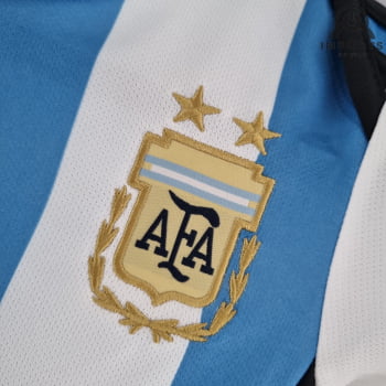 Body Infantil da Seleção Argentina I 2022 + Personalização Grátis 