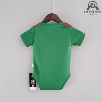 Body Infantil da Seleção Mexicana I 2022 + Personalização Grátis 