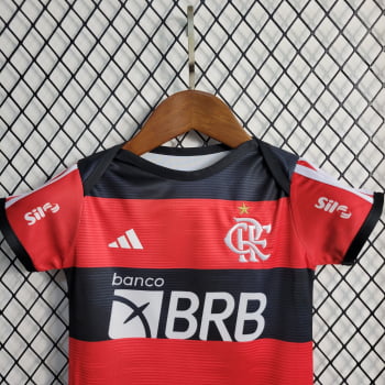 Body Infantil Flamengo I 23/24 + Personalização Grátis 