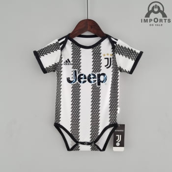 Body Infantil Juventus I 22/23 + Personalização Grátis 