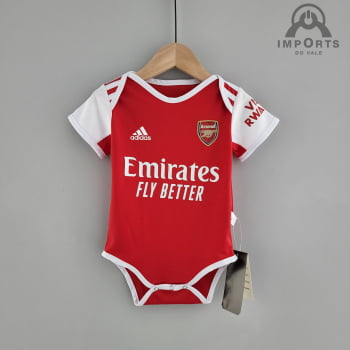 Body Infantil Arsenal l 22/23 + Personalização Grátis 