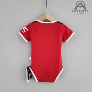 Body Infantil Manchester United l 22/23 + Personalização Grátis 