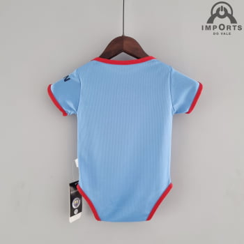 Body Infantil Manchester City I 22/23 + Personalização Grátis