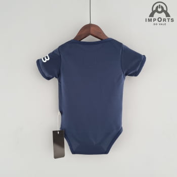 Body Infantil Paris Saint-Germain (PSG) I 22/23 + Personalização Grátis 