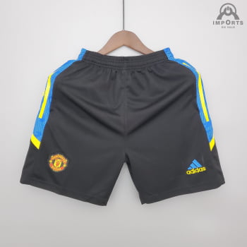 Calção Manchester United 21/22 Treino - Preto/azul