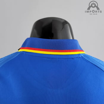 Camisa Gola Polo da Seleção Francesa 22/23 - Azul
