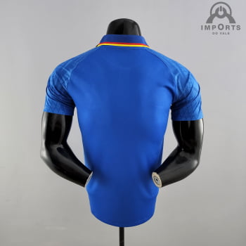 Camisa Gola Polo da Seleção Francesa 22/23 - Azul