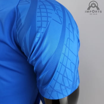 Camisa Gola Polo da Seleção Francesa 22/23 - Azul
