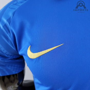 Camisa Gola Polo da Seleção Francesa 22/23 - Azul