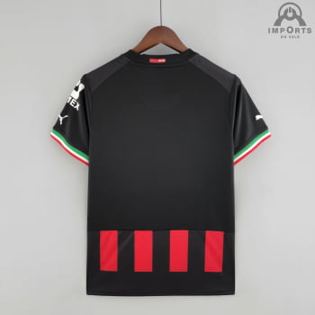 Camisa AC Milan l 22/23 versão Torcedor + Personalização Grátis
