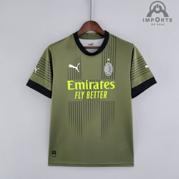 Camisa Milan lll 22/23 Versão Torcedor + Personalização Grátis