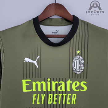 Camisa Milan lll 22/23 Versão Torcedor + Personalização Grátis