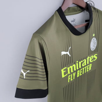 Camisa Milan lll 22/23 Versão Torcedor + Personalização Grátis