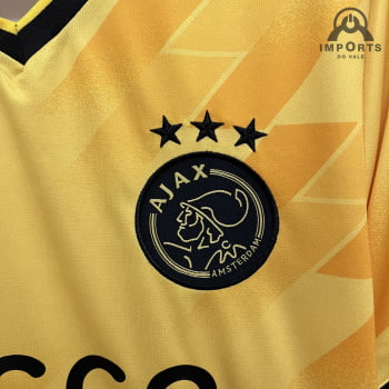 Camisa Ajax 23/24 Versão Torcedor Ed. Especial Amarela + Personalização Grátis