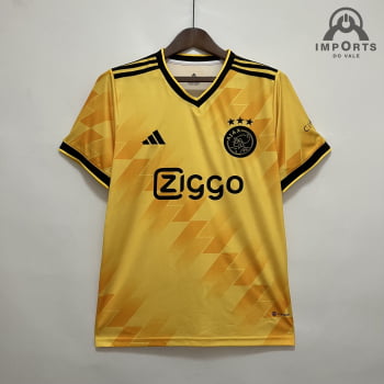 Camisa Ajax 23/24 Versão Torcedor Ed. Especial Amarela + Personalização Grátis