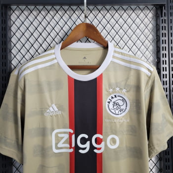 Camisa Ajax 23/24 Versão Torcedor Ed. Especial Daily Paper + Personalização Grátis 