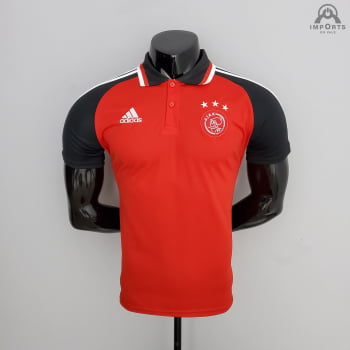 Camisa Gola Polo Ajax 21/22 Treino - Vermelha