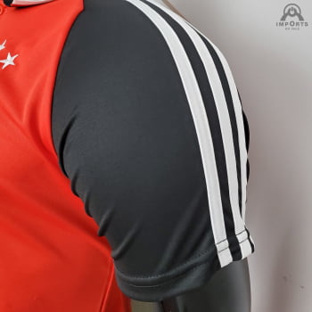 Camisa Gola Polo Ajax 21/22 Treino - Vermelha