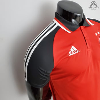 Camisa Gola Polo Ajax 21/22 Treino - Vermelha