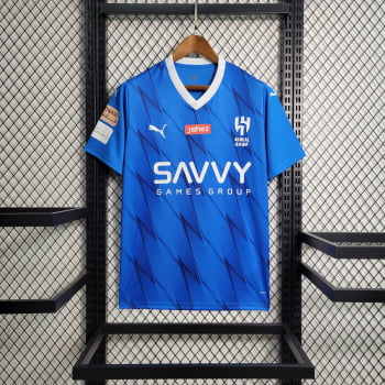 Camisa Al-Hilal 23/24 Versão Torcedor + Personalização Grátis Camisa Al-Hilal 23/24 Versão Torcedor + Personalização Grátis