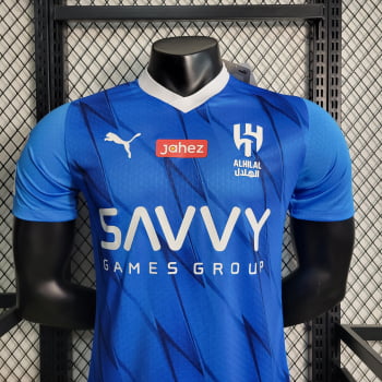 Camisa Al-Hilal I 23/24 Versão Jogador + Personalização Grátis