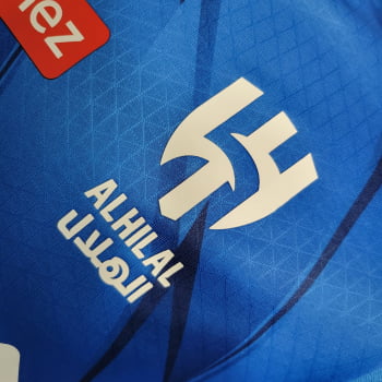 Camisa Al-Hilal I 23/24 Versão Jogador + Personalização Grátis Camisa Al-Hilal I 23/24 Versão Jogador + Personalização Grátis