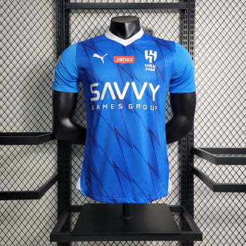 Camisa Al-Hilal I 23/24 Versão Jogador + Personalização Grátis Camisa Al-Hilal I 23/24 Versão Jogador + Personalização Grátis