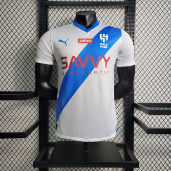Camisa Al-Hilal II 23/24 Versão Jogador + Personalização Grátis Camisa Al-Hilal II 23/24 Versão Jogador + Personalização Grátis