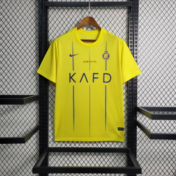 Camisa Al-Nassr I 23/24 Versão Torcedor + Personalização Grátis Camisa Al-Nassr I 23/24 Versão Torcedor + Personalização Grátis
