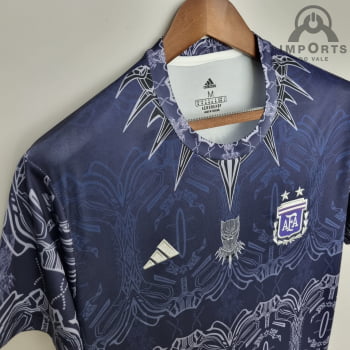 Camisa da Seleção Argentina 2022 Ed. Especial Azul + Personalização Grátis 