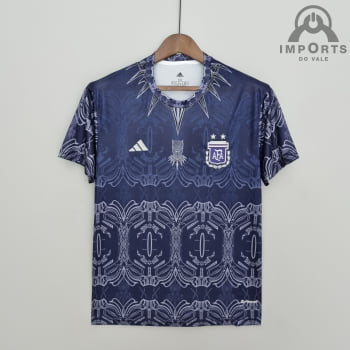 Camisa da Seleção Argentina 2022 Ed. Especial Azul + Personalização Grátis Camisa da Seleção Argentina 2022 Ed. Especial Azul + Personalização Grátis