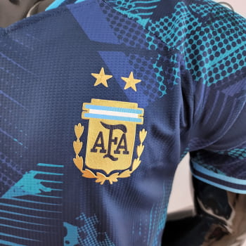 Camisa da Seleção Argentina 2022 Ed. Comemorativa Azul Versão Jogador Camisa da Seleção Argentina 2022 Ed. Comemorativa Azul Versão Jogador