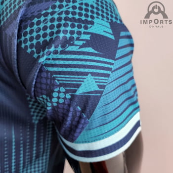 Camisa da Seleção Argentina 2022 Ed. Comemorativa Azul Versão Jogador 